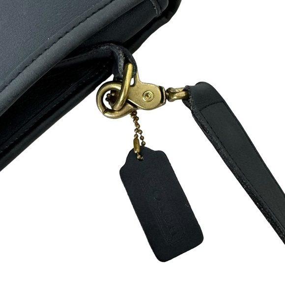 Coach Vintage Black 5181 Colebrook Leather Briefcase Crossbody Messenger Bag - Picture 4 of 14